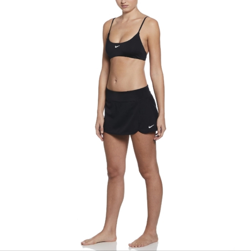 Nike Women's Swim Solid Black Board Skirt - Picture 3 of 15